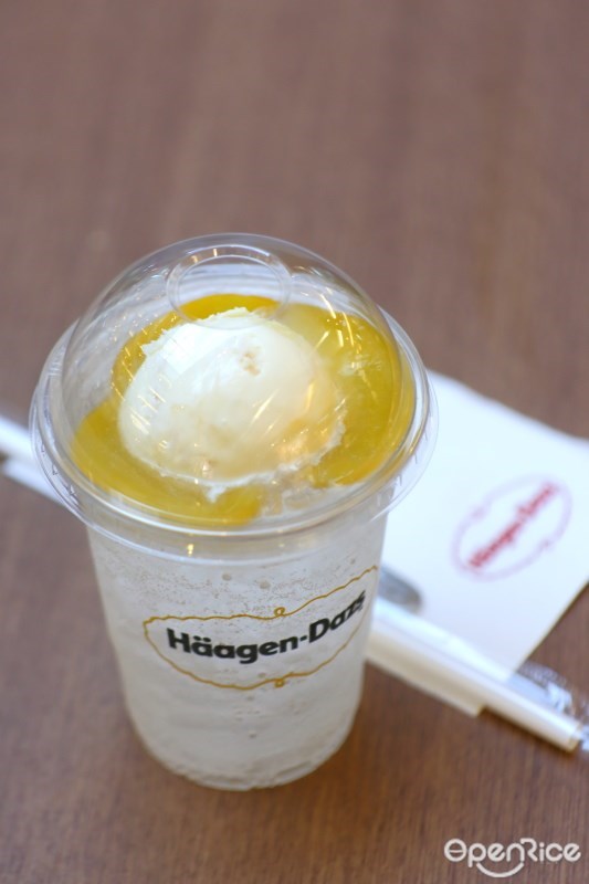 Yuzu Float เมนูใหม่ที่ร้านไอศกรีม ฮาเก้น-ดาส Häagen-Dazs