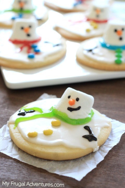 ไอเดียคริสต์มาส 2015 เครื่องดื่มคริสต์มาส ขนมคริสต์มาส Christmas Ideas MELTING SNOWMAN SUGAR COOKIES 